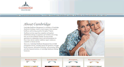 Desktop Screenshot of cambridgehealth-care.com